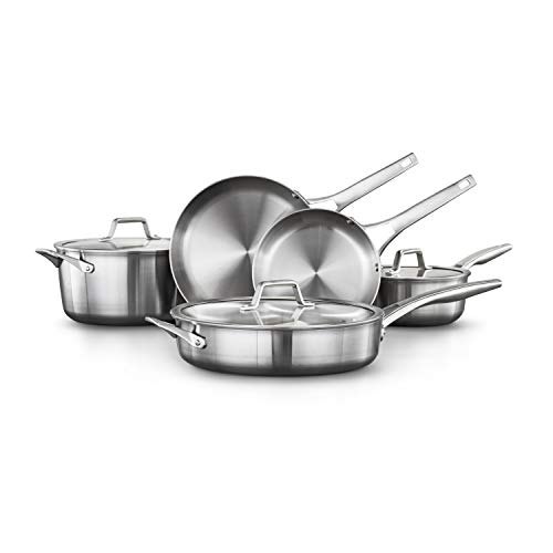 Comparison: Best Calphalon Stainless Steel Pan Set 7 Calphalon Premier Hard-Anodized Nonstick Cookware Set, 13-Piece, Metal Utensil Safe, PFOA-Free