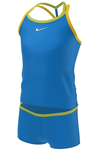 Nike Swim Girls' Essential T-Crossback Tankini Set Photo Blue XS (6X Little Kids) / Photo Blue3
