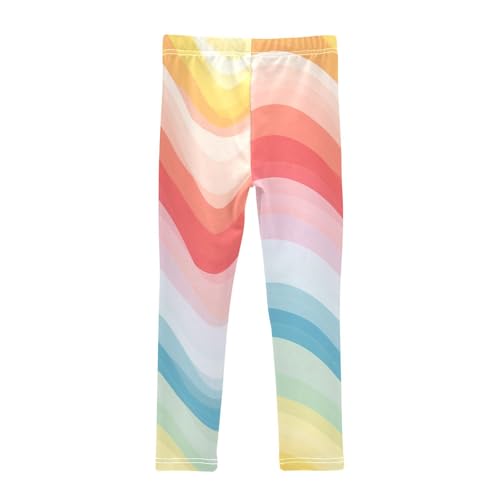 Toddler Girls Leggings Printed Yoga Pants Leggings Rainbow Stripe for Kids2