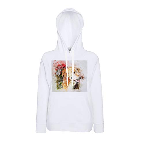 Sweat peinture chien mignon beige, le cadeau parfait pour amoureux des animaux