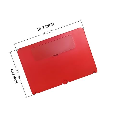 Image of Screen Amplifier, Compatible with All Smartphones for Movie Videos Mobile Screen Projector (10.3 * 17.7 * 0.35 inches,) (Red)