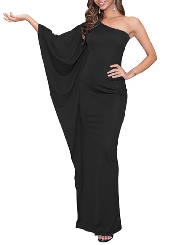 KOH KOH Womens 2025 Long Sexy One Shoulder Evening Cocktail Semi Formal Maxi Dress