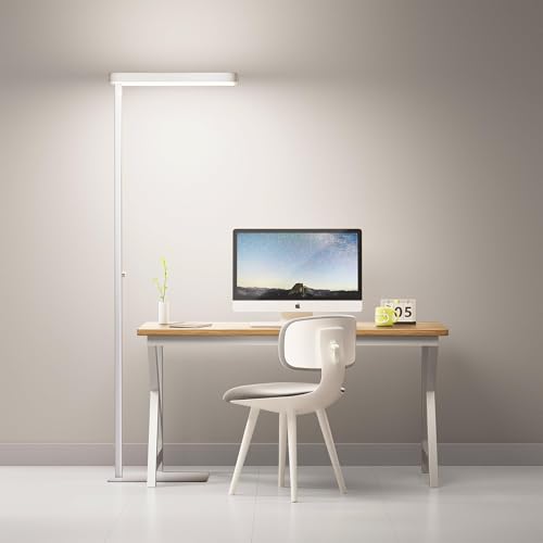 Image of Homelist LH1 Superlight 77'' Floor Lamp, 100W Full-Spectrum Eye-Care Bright Floor Lamp for Reading, Office Work, 9000LM LED Standing Lamp Dimmable, Perfect for Family Living Room, Home Office