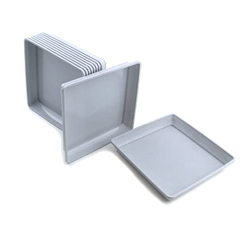 Pufguy Plant Saucers White Plant Tray 5.9" X 5.9" Square Drip Trays Planter Pots - 10Pcs #TOP5