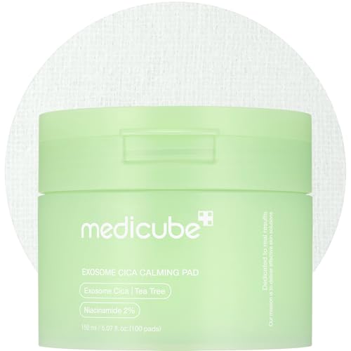 medicube Toner Pads Exosome CICA Tea Tree Calming Toner Pad for Sensitive Skin | Centella Asiatica...