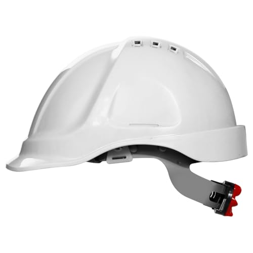 ABS Capacetes de segurança - EN 397 capacete de obra homologada - capacete obra - capacetes de obra - trabalho branco