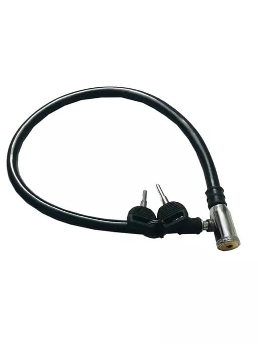 AFPIN Cycle Lock -Against Theft- Cycle Locks for Bicycle -Smart Steel Wire- Cycle Lock with Key -Cable Lock Cycle- Helmet Lock | Helmet Lock for Bike