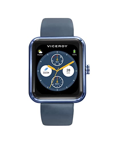Montre intelligente pro 3.0 Viceroy homme bleu en aluminium étanche IP67 avec bracelet
