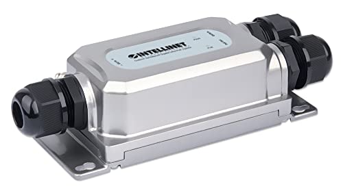 Intellinet Outdoor Industrial Gigabit PoE++ Injector – Up to 60W High Power – Metal Housing, IK10-rated Vandalproof, IP67-rated Dustproof Waterproof – 3 Yr Mfg Warranty - 561785