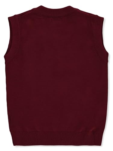 Smith's American Boys' Cardigan Vest - Burgundy, 10-122