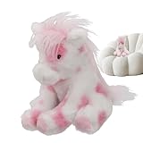 Peluche de - Rosa Juguete de Peluche Almohada Decoración San Valentín - Muñeca De Ternera De Felpa Acurrucable - para San Valentín, Cumpleaños, Guardería, Hogar, Escritorio, Sofá, Cama, Cuarto de Jueg