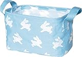Die Spiegelburg - Kleiner Aufbewahrungskorb, BabyGlück, hellblau (Häschen), 16234