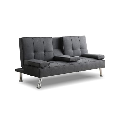 Consejos para Comprar Sofa Cama Esquinero al mejor precio. 44 VANLIG | Sofá Cama Reclinable de Tela | Sala Moderna y Minimalista | 2 Plazas | Multiusos con Mecanismo Clic Clac | Ajustable | Alta Calidad y Resistencia| Cojines y Portavasos |...