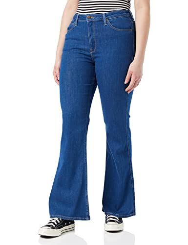 Lee Breese, Jeans Donna, Blu (Dark Zuri), 32W /