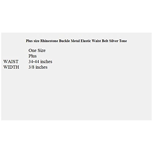eVogues Plus size Rhinestone Metal Elastic Waist Belt3
