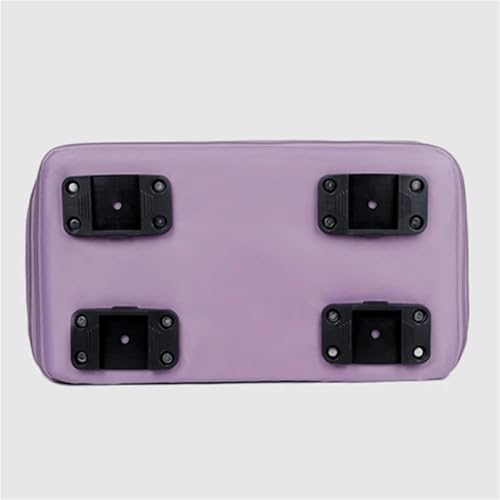 Rolling Duffel Bag with Wheels Unisex Expandable Wheeled Luggage Bag Portable Large Capacity Waterproof Rolling Pulley Storage Bag Suitcase for Travel(Pink)3