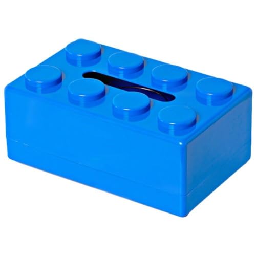 Muteitt Coperchio della Scatola dei Fazzoletti con Blocchi di Costruzione con Supporto per Scatola dei Fazzoletti a Molla Organizzatore della Scatola dei Fazzoletti a Parete