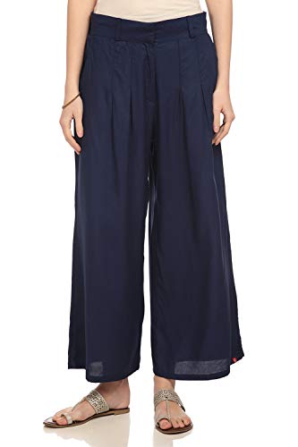 Image of BIBA Womens Solid Palazzos