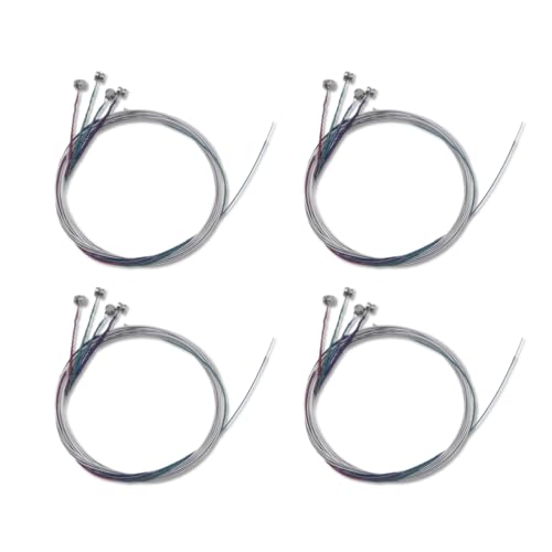 Cheerock 4 Set Violin Strings Full Size 4/4, Universal Steel Core Strings G-D-A-E with Nickel-plated...