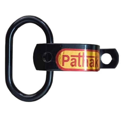 Image of PATHAK Pillion Holder Hook Compatible for Royal Enfield Classic 350, Bullet 350 Accessories All, Hunter, Meteor, Thunderbird - Heavy-Duty Universal Bike Accessories, Black