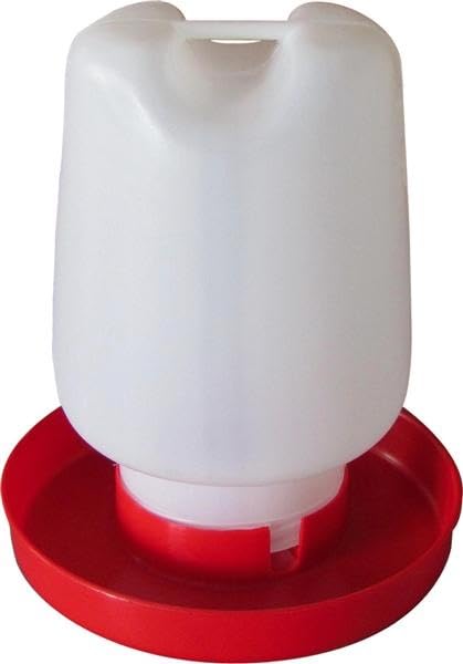 Abbeveratoio Rotondo per Uccelli, 4 l, Realizzato in plastica Resistente, Facile da Pulire, Ideale per Esterni, Design Anti-fuoriuscita, Leggero e Resistente. *