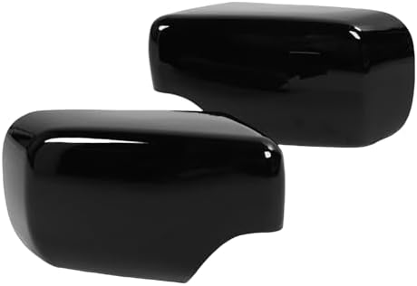 YDuupxe Vista Retrovisora ​​de Espejo Espejo Brillante Black ABS ...