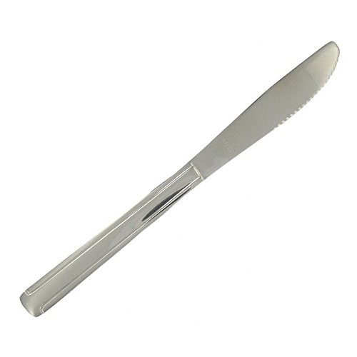 Winco 0081-08 Medium-Weight Dinner Knife, Stainless Steel, Dominion Pattern - Dinner Knives-0081-08