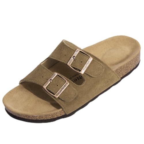 CozyNest Hope Adjustable Slide Sandals for Women and Men Cork Footed Arch Supported for Summer Indoor and Outdoor