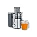 SEVERIN ES 3570 Centrifuga compatta 800W con tubo di riempimento XXL e 2 velocità, Centrifuga elettrica con capacità succo 1.1 L e 2.5 L di polpa, Centrifuga frutta e verdura, Nero immagine