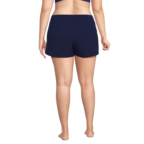 Lands' End Women's Woven Packable 3" Dolphin Hem Swim Cover-up Shorts2