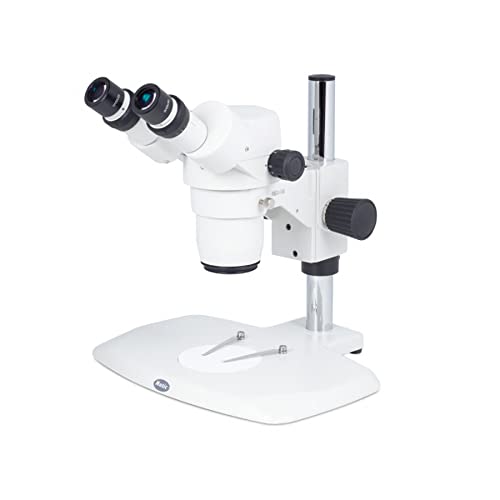 Image of Motic 1100200500133 SMZ-168-BP Binocular Stereo Zoom Microscope, WF10x Eyepieces, 7.5x-50x Magnification, 0.75x-5x Zoom Objective, Greenough Optical System, Ambient Illumination, Fixed Stage
