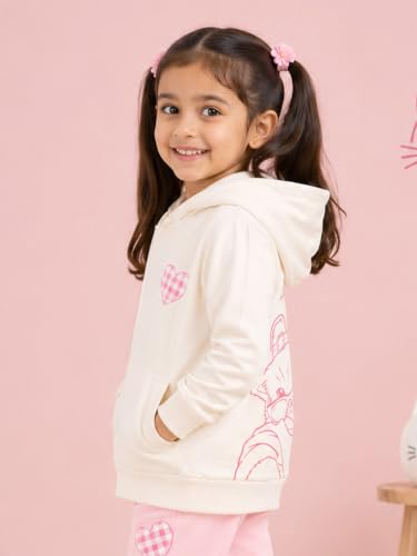Image of Unisex Kids Solid Full Sleeve Zip Front Open Hooded Sweatshirt
