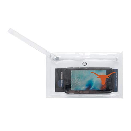 Image of NCAA Texas Longhorns Unisex Ncaancaa Ticket Wristlet, Clear, 9 inch by 5.25 inch