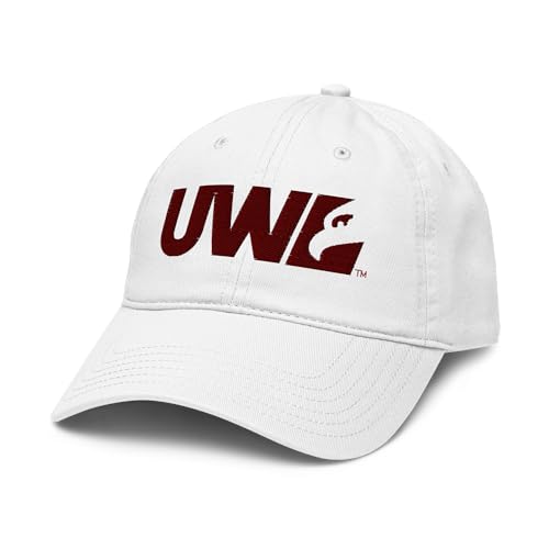 Wisconsin La Crosse Eagles Title White Officially Licensed Adjustable Baseball Hat