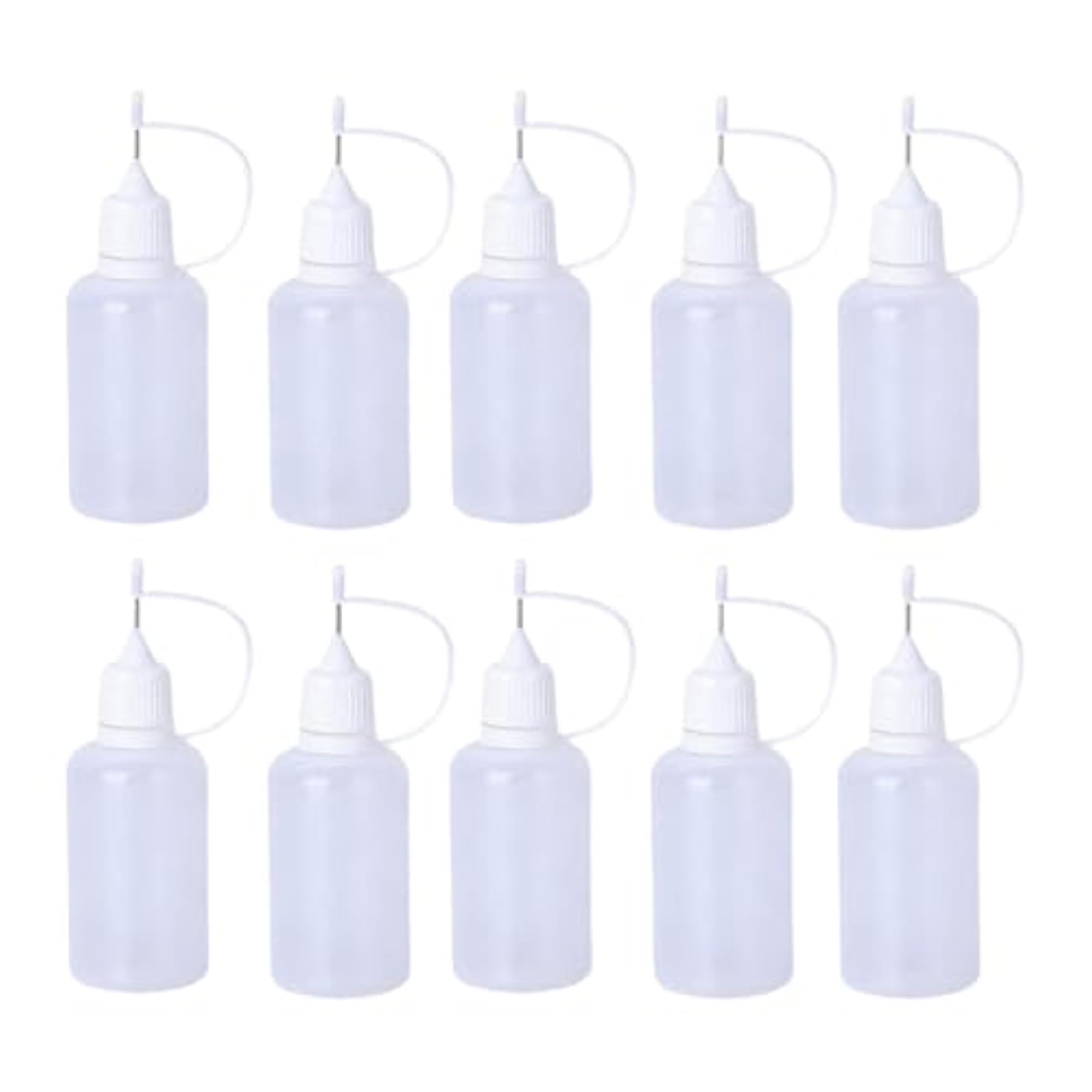 10x Pin Tip Squeeze Bottles for DIY Quilling Craft, 30ml