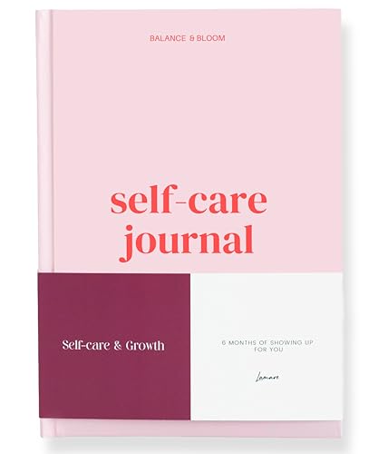 Lamare Self Care Journal for Women 6 Month Guided Self Love Workbook for Women for Mindfulness Clarity & Intentional Living - Womens Self Care Gifts - Pink