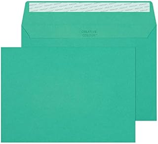 Blake Creative Colour C5 120 GSM Peel & Seal Wallet Envelopes (45348) Teal - Pack of 25,Pink,Black,162 x 229 mm