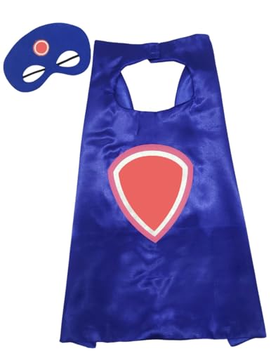 Image of BookMyCostume Kids Superhero Cape and Eye Mask Set for Boys & Girls - Fancy Dress for School Annual Day, Dance Drama & Theme Birthday Return Gift | Aged 3-10 Years