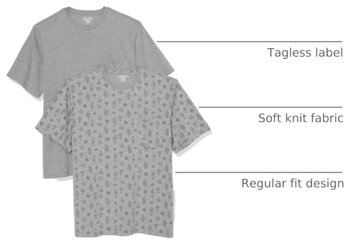 Image of Amazon Essentials Men's Short-Sleeve Crewneck Pocket T-Shirts, Pack of 2