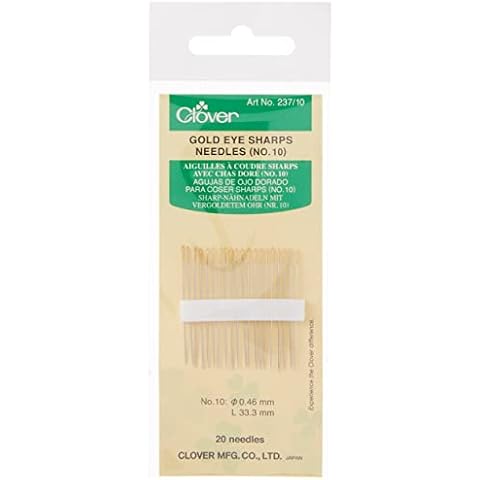 Clover Gold Eye Sharp Needles No. 10 Cover
