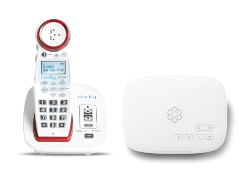 Ooma Telo with Clarity XLC3.4+ Amplified Cordless Phone Service Bundle with 24/7 Concierge Plan. Personal Setup Assistance, Address-Based 911 and Text alerts, Call Blocking. Subscription Required
