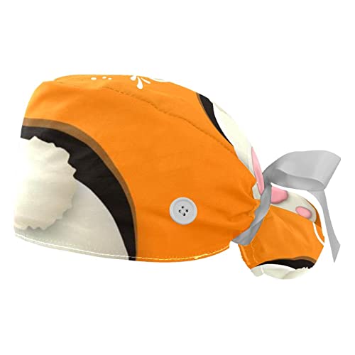 Chapeaux bouffants unisexes JDEZ casquettes de travail ajustables pour hommes et femmes