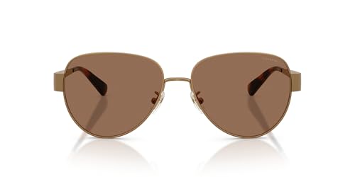 Image of Coach womens Hc7186 Aviator Sunglasses