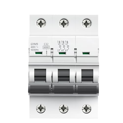 Disyuntor mini con capacidad de corte 6KA y estructura de 3 polos 2