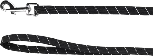cat harness - large cat Elza black - 22-32cm - 35-56cm - leash 120cm - adjustable nylon - reflective - with carabiner - Image 4
