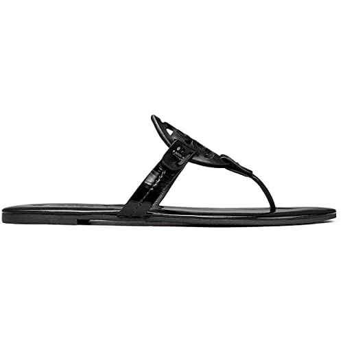 Tory Burch Women's Miller Soft Sandals, Perfect Black, 9 Medium US2