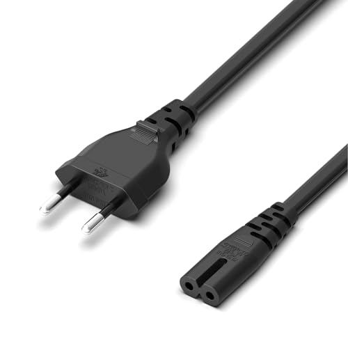 Mezelon 3m Cable de Alimentación Enchufe Tipo C Euro a C7 (Euro 8) - Compatible con Cargadores de Patinete Xiaomi, Segway-Ninebot, GoTrax – para Dispositivos de Hogar y Oficina Mezelon 3m Cable de Alimentación Enchufe Tipo C Euro a C7 (Euro 8) - Compatible con Cargadores de Patinete Xiaomi, Segway-Ninebot, GoTrax – para Dispositivos de Hogar y Oficina