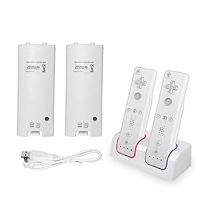 Yunseity Ladestation mit 2x 2800mAh Akkus