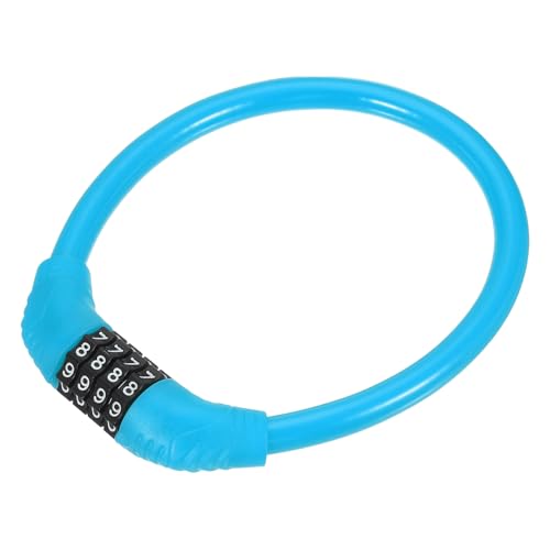 Candado de Cable para Bicicleta MECCANIXITY, 4 Dígitos, Azul miniatura 1