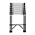 OSKOPWRC Telescoping Extender Ladder, 15.4FT/16.4FT 330LBS Max Load Stainless Steel Folding Telescoping Ladder with Locking Mechanism for Home or RV Outdoor Foldable 16.4 FT